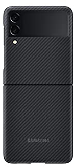 Samsung Galaxy Z Flip 3 Handyhülle Aramid Schutzhülle Heavy Duty Stoßfest Smartphone Protector US Version Schwarz (EF-XF711SBEGUS)