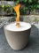 WeberHomemade | Wachsfresser | Kerzenfresser | Schmelzlicht mit Dauerdocht & handgefertigten Dochthalter | taupe/Sand/beige/creme | Ø 14 cm | nachhaltige & wiederbefüllbare Outdoor Kerze