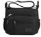 Wafybsre Lässige Umhängetasche, Nylon, mehrere Taschen, Umhängetasche, Kuriertasche, Handtasche, Tragetasche für Damen, Schwarz , S