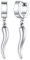 FaithHeart Edelstahl Punk Stil Kreolen Italienisches Horn Ohrstecker Creolen Hängende Ohrring mit Geschenkebox für Party
