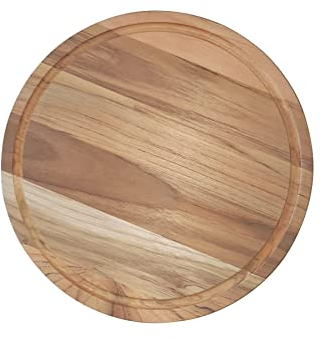Tramontina Tagliere per barbecue con finitura levigata naturale, diametro 23 x 1,5 cm