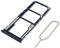 Eonpam Vassoio Carta SIM per (Xiaomi Redmi 9) qualità Originale Porta Scheda SIM Ricambio Slot Scheda Memoria SD con Pin della Scheda SIM(Grigio)