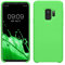kwmobile Hülle kompatibel mit Samsung Galaxy S9 Hülle - Silikon Handy Case - Handyhülle weiche Oberfläche - kabelloses Laden - Limettengrün