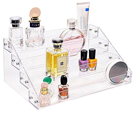 Kingtaily Nail Polish Organizer 6 Layer Acrylic Nail Polish Storage,Sunglasses Organizer,Clear Essential Oil Storage,Acrylic Paint Organizer & Lipstick Organizer