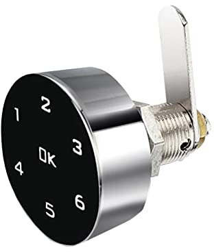 Baoblaze Intelligentes Schubladenschrankschloss, schlüssellose digitale Schlösser, Kleiderschrank, Briefkasten, elektronische Türschlösser für Holzkisten, Stil A Stange 20 mm