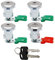 Set di serrature a cilindro, con chiavi di ricambio per Ford Econoline E150 Van E250 Van E350 Van 1997-2018 DL5886 703369 597638