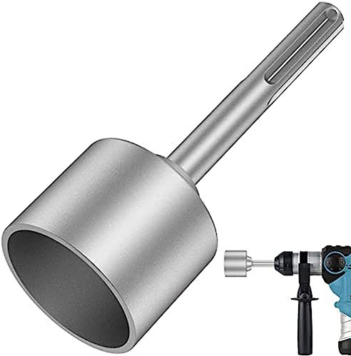 Feriany SDS-Max Pilote de tige de mise à la terre, 65 mm, en acier haute performance, pour tiges de mise à la terre de marteau perforateur (2,56)