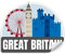 Finest Folia Länderaufkleber 10x8cm Wahrzeichen Sticker für Auto Koffer Wohnmobil Laptop selbstklebend wasserfest Länder Aufkleber R210 (06 Great Britain)