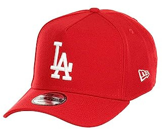 New Era 9Forty A-Frame Cap MLB Baseball Kappe rotes Design Teamlogo gebogener Schirm verstellbar