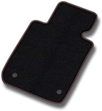MOTOS Velours Premium Fahrermatte 1-teilig passend für BMW 1er F20 2011-2019 - Premium, Leder, Rot Fahrerseite - Erleben Sie neuen Fahrkomfort mit einem Velours- Fahrermatte passend für Ihr Auto
