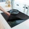 HomeMakers Translucent Induction Hob Protector Mat | Large 61x53cm Magnetic Cover | Heat Resistant | Scratch Protection for Cooktop | Non-Slip | Cooking Function Silicone Mat