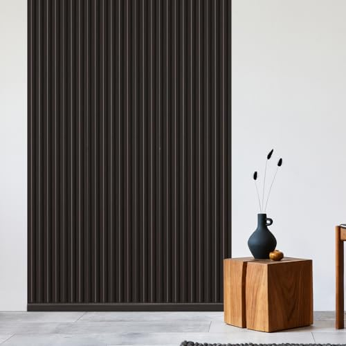 REESE Wandpaneele Eiche Dunkelbraun | Mittelleiste 252 cm | Deckenpaneele | Wandverkleidung | kein Bohren | MDF