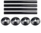 Einzel Heizungsrohr Rosette, Rosetten für Heizkörperrohre, Heizungsrohr Abdeckung, Heizkörper Rosetten ,Mit Rohrdekorring mit 15 mm Durchmesser(schwarz)