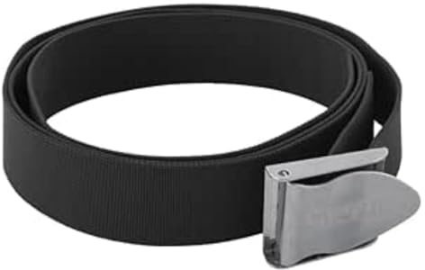SEAC Ceinture de plongée fournie avec Une Boucle en Acier Inoxydable Unisexe, Noir, Lenght: 140 cm