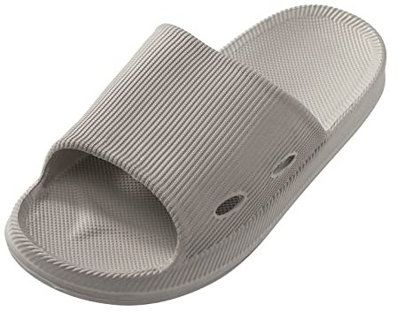 Hässliche Schuhe Herren Rutschfeste Haus Pool-Herrenschuhe Mode Paare Badezimmer-Pantoffeln mit Ausnahme Schuhe Herren High (Z1-Grey, 40-41)