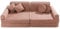 MEOWBABY Kindersofa – Spielsofa für Kinder – Weiche Klappsofa mit Schlaffunktion – Kuschelecke für Kinderzimmer, Cord, Puderrosa