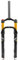 NADYE Gabel Fat Tire 26 x 4,0 Zoll gerade Rohr 1 1/8 100 mm Reise MTB Federgabel Manueller Block 9 mm QR Mountain (Gold)