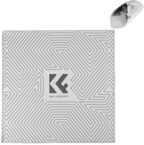 K&F Concept Lens Camera Protective Wrap, Anti-Scratch Lens Protector, Magic Self-Adhesive Cloth Camera Wrap for DSLR/Accessories (Grey, 17.7 x 17.7 inch)