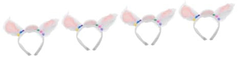 HAPINARY 4stücke Alpaka Ohren Stirnband Realistisches Tierkopfband Für Cosplay Und Kostümpartys Haaraccessoire Für Halloween Geburtstagsfeiern Und Rollenspiele Hochwertige Verarbeitung