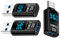Cablecc 3 Stück/Los, 10 Gbit/s, USB-C-Überwachungsanzeige, intelligentes LED-Display, Typ-C USB-C auf USB 3.2 Typ-A-Adapter, Datenstromspannung, Schnelllade-Tester, Detektor