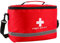 NULYLU Erste Hilfe Tasche Im Zylinderformat Wasserdichter Notfallbeutel Mit Schultergurt Für Outdoor-aktivitäten Und Reisen Rot Mit Zufälliger Schultergurtfarbe
