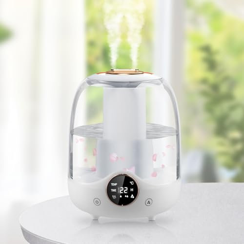 Mapille 3L Humificadores para Habitacion, Humificador, Humidificador Silencioso con Luz LED para Dormitorios y Oficinas