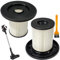Beaufan 2 Filtri HEPA con 1 Spazzola di Pulizia Compatibile con Bosch Unlimited 6 Modelli di Aspirapolvere: BCS611, BCS612, BBS611, BBS612, BSS61, BCS61, BKS611, Serie BLS612