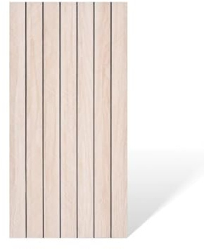 Selbstklebende Dekor Fliesen 3D Holzoptik (4 Stk) 60x30cm Lameli Lamela 3D Selbstklebende Fliesen Holzimitat 60x30 (0,72m²) 4er Set|Möbel|Wand |Decke (eihe hell)