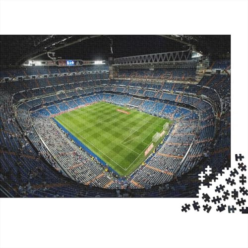Santiago Bernabéu Stadion 1000 Teile Puzzles Puzzles Für Erwachsene Pädagogisches Spiel Herausforderung Wohnungseinrichtung Schöne Geschenkidee 1000pcs (75x50cm)