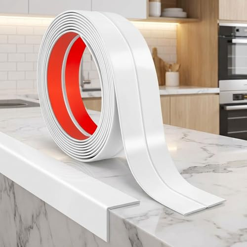 JSIWOTH 3,1M PVC Eckenschutz Leiste Selbstklebend 90-180° Weiß 30mm breit | Wand Eckschutz, Flexible Winkel Moulding Trim für Innen- und Außenecken, Wandabschlussleiste für Wand, Decke, Türrahmen