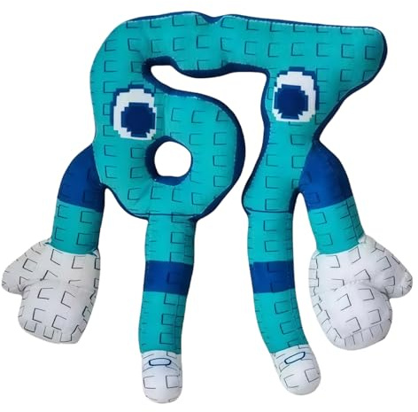 Maslasee Brainrot 67 Soft Plush Pillow Collectible Stuffed Animal Plushie for Room Décor, Sofa Cushion, Stress Relief & Fan Gift (Blue)