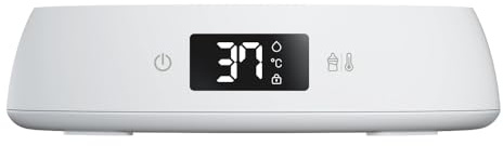 LIINI® Nachtstation Babyflasche – Babyflaschenwärmer für die Nacht, Warmhalten & Aufwärmen nachts, 3 Temperaturstufen 37/40/45°C, für Glas & Kunststoffflaschen, schneller griffbereit neben dem Bett