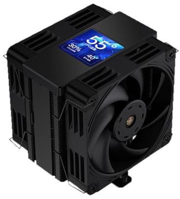 Hipzeepo Dissipatore CPU con Schermo LCD IPS da 2,5 Pollici e 7 Tubi di, Radiatore di Raffreddamento Ad Aria per Socket 1700/1851/AM5 per PC da Gaming.