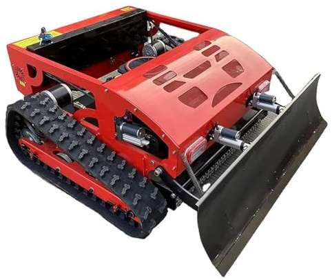 Hybrider gaselektrischer ferngesteuerter Rasenmäher, Roboter-Rasenmäher mit Schneeschaufel, 7,5-PS-Motor, Steigung bis zu 30° für die Rasenpflege auf dem Bauernhof und im Hausgarten