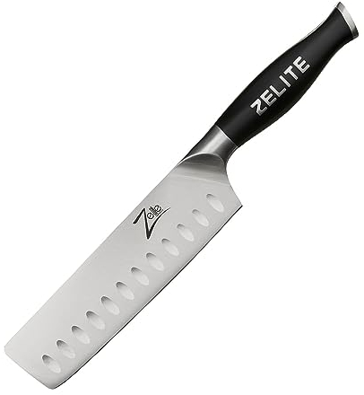 Zelite Infinity Coltello da Cucina da 18 cm - Serie Comfort-Pro - Acciaio Inossidabile Tedesco ad Alto Tenore di Carbonio – Coltello Professionale - Affilatura a Rasoio, Bordo Granton
