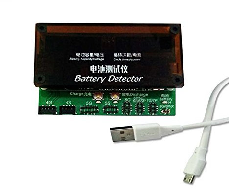 Battery Diagnostics Tester Charger for iPhone 4 to iPhone X