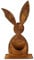 Pflanz-Hase 60cm Metall Rost Gartendeko Edelrost Groß