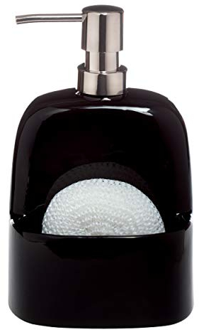 Spirella Distributeur de Savon et Porte éponge Porcelaine Bridget Noir