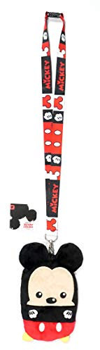 Mickey Mouse Deluxe Lanyard with Pouch Card Holder