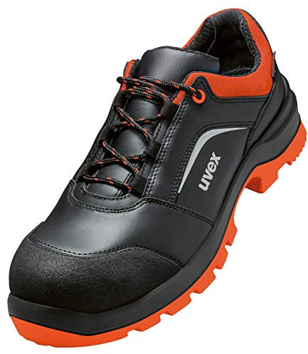 Uvex 2 Xenova Arbeitsschuhe - Sicherheitsschuhe S3 SRC ESD - Orange-Schwarz, Größe:45