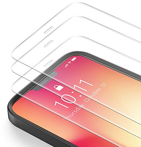Bewahly Schutzfolie für iPhone 12 Mini [3 Stück], Ultra Dünn Panzerfolie HD Displayschutzfolie 9H Härte Glas Folie mit Positionierhilfe für iPhone 12 Mini (5,4 Zoll) - Transparent