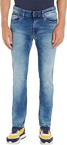 Tommy Jeans Herren Jeans Hose Scanton Slim Stretch, Blau (Wilson Light Blue Stretch), 27W/32L