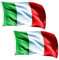 GUSTO Italienische Flagge Fahnen 90 x 150 cm Flaggenfest für den Außenbereich (2 Stück)