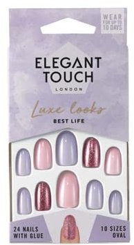 Elegant Touch Luxe Looks Best Life Oval Shaped False Nails