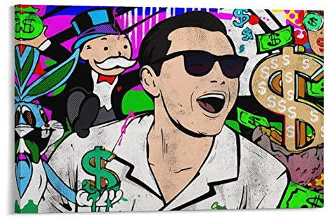Wolf Wall Street Monopoly812 Poster, dekoratives Gemälde, Leinwand, Wandkunst, Wohnzimmer, Poster, Schlafzimmer, Gemälde, 30 x 45 cm