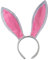 JIgeren Serre-tête Oreilles de Lapin Mignonnes - Épingle à Cheveux à Thème - Gris