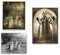 Vintagethree Witches Dancing Canvas Painting 3 Pieces Wall Art Print Ritual Circle Dance Photo Poster Wicca Pagan Sorceress Priestess 12X16 Kein Rahmen