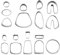 SM SunniMix 18x Polymer Clay, aus aus Mini DIY Shapes Cutter für, Ohrringe,