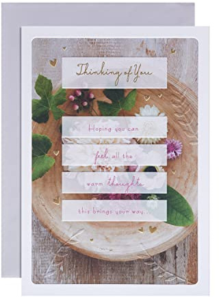 Hallmark Tarjeta de pensamiento general – Diseño fotográfico tradicional basado en texto