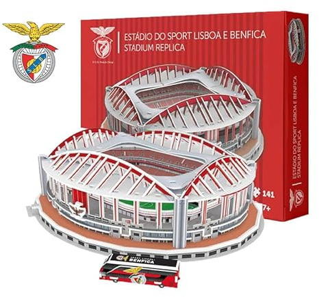 Habarri Estádio da Luz - Komplettset 3D Puzzle Stadion - 3D Fußballstadion für Kinder und Erwachsene - Fußballstadion Modell - Vereinsmodell - 141 Elemente